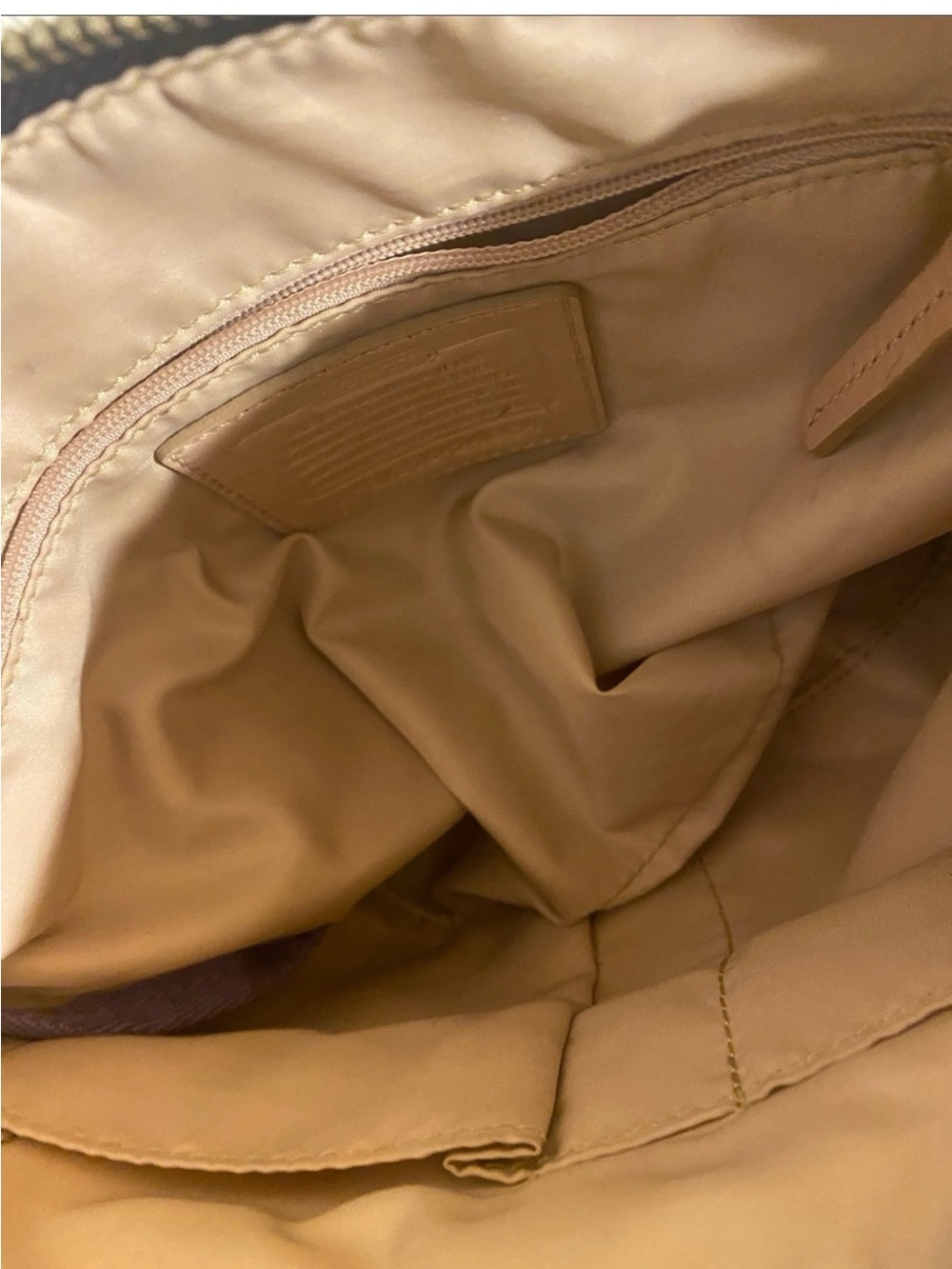 Coach Purple Crossbody with Pale Pink Trim and Yellow Accents EUC - Picture 10 of 10